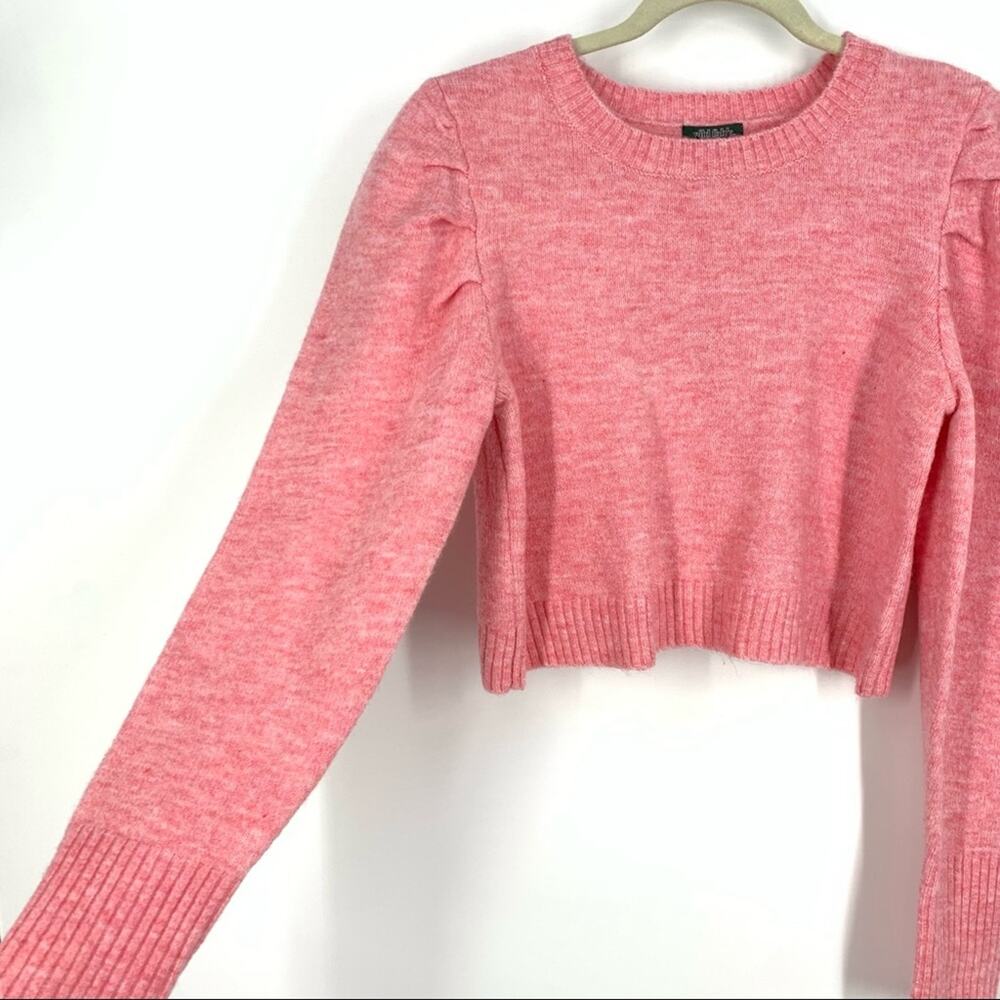 Wild Fable Pink Puff Sleeve‎ Sweater Size Small NWT - Picture 3 of 7